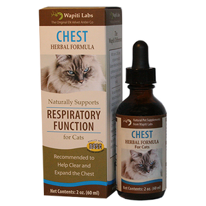 Wapiti Labs Cat Chest Herbal Formula for Respiratory Function - 2 oz
