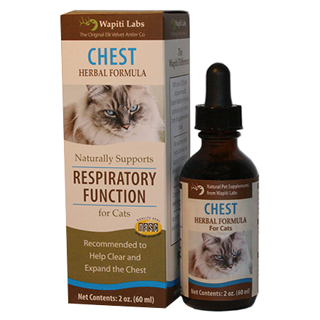 Wapiti Labs Cat Chest Herbal Formula for Respiratory Function - 2 oz