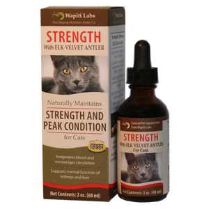 Wapiti Labs Strength Herbal Formula with Elk Velvet Antler for Cats - 2 oz
