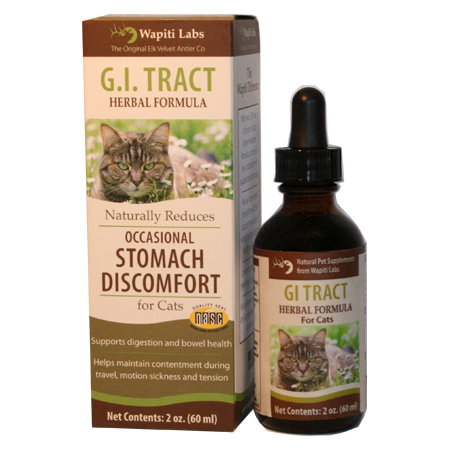 Wapiti Labs GI Tract Herbal Supplement Formula for Cats - 2 oz