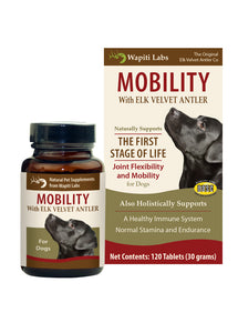 Wapiti Labs Elk Velvet Antler Mobility Supplement for Dogs - 120 Count Tablet
