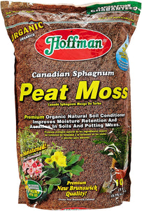 Hoffman Canadian Sphagnum Peat Moss, 10 Quarts