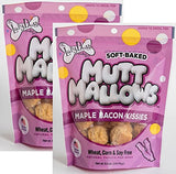 Lazy Dog Cookie Co. Mutt Mallows Soft Baked Dog Treats Maple Bacon Kisses 5 oz Bag