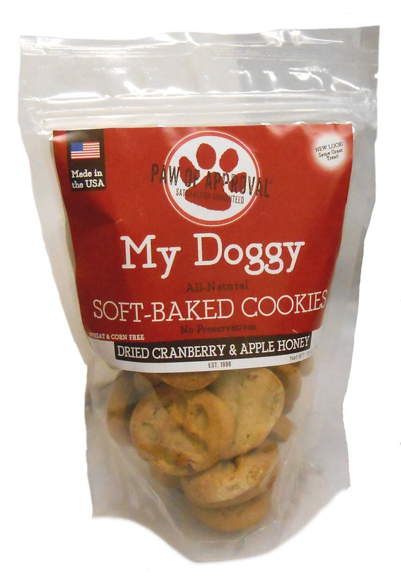 My Doggy Soft Baked Cookie Treats - 10 Ounces (Cranberry Apple Honey)
