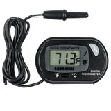 Zacro Reptile Heat Lamp 100W with One Digital Thermometer, Infrared Ceramic Heating Non-light Lamps Emitter 110V (Black)